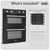 Baridi DH278 72cm Built-Under Double Oven, 74L Capacity, Energy Rating A – Black