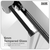 Baridi DH292 Sliding Shower Door 1000 x 1850mm, 6mm Tempered Glass, Reversible - Chrome
