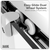 Baridi DH292 Sliding Shower Door 1000 x 1850mm, 6mm Tempered Glass, Reversible - Chrome