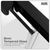 Baridi DH293 Sliding Shower Door 1000 x 1850mm, 6mm Tempered Glass, Reversible - Black