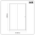 Baridi DH293 Sliding Shower Door 1000 x 1850mm, 6mm Tempered Glass, Reversible - Black