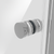 Baridi DH295 Sliding Shower Door 1200 x 1850mm, 6mm Tempered Glass, Reversible - Black