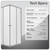Baridi DH298 Corner Shower Entry Enclosure 800 x 800 x 1850mm with 6mm Tempered Glass - Chrome