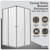 Baridi DH300 Corner Shower Entry Enclosure 1000 x 800 x 1850mm with 6mm Tempered Glass - Chrome