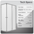 Baridi DH300 Corner Shower Entry Enclosure 1000 x 800 x 1850mm with 6mm Tempered Glass - Chrome
