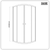 Baridi DH301 Quadrant Shower Entry Enclosure 800 x 800 x 1850mm with 6mm Tempered Glass - Chrome