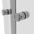 Baridi DH301 Quadrant Shower Entry Enclosure 800 x 800 x 1850mm with 6mm Tempered Glass - Chrome
