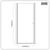 Baridi DH303 Pivot Shower Door 800 x 1850mm, 6mm Tempered Glass, Reversible - Chrome