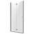 Baridi DH305 Bi-Fold Shower Door 800 x 1850mm, 6mm Tempered Glass, Reversible - Chrome