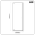 Baridi DH306 Hinged Shower Door 800 x 1850mm, 6mm Tempered Glass, Reversible - Chrome