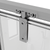 Baridi DH306 Hinged Shower Door 800 x 1850mm, 6mm Tempered Glass, Reversible - Chrome