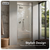 Baridi DH306 Hinged Shower Door 800 x 1850mm, 6mm Tempered Glass, Reversible - Chrome