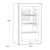 Baridi DH31 Undercounter Drinks, Beer & Wine Fridge with Wire Shelves, Internal Light & Security Lock 85L - Stainless Steel