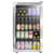 Baridi DH31 Undercounter Drinks, Beer & Wine Fridge with Wire Shelves, Internal Light & Security Lock 85L - Stainless Steel