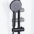 Baridi DH315 Thermostatic Shower Mixer Set, 20cm Round Head, Adjustable Rail - Black