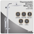 Baridi DH316 Thermostatic Shower Mixer Set, 20x20cm Square Head, Adjustable Rail - Chrome