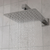 Baridi DH320 Concealed Thermostatic Shower Set 20 x 20cm Square Head & Hand Shower - Chrome