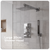 Baridi DH320 Concealed Thermostatic Shower Set 20 x 20cm Square Head & Hand Shower - Chrome