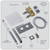 Baridi DH320 Concealed Thermostatic Shower Set 20 x 20cm Square Head & Hand Shower - Chrome