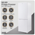 Baridi DH326 60/40 Smart Frost Fridge Freezer 227L Capacity – White