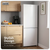 Baridi DH326 60/40 Smart Frost Fridge Freezer 227L Capacity – White