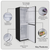 Baridi DH329 50/50 Smart Frost Fridge Freezer 254L Capacity – Black