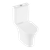 Baridi DH332 Close-Coupled Toilet with Soft Close Seat, Dual Flush Cistern & Rimless Flush – White