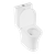 Baridi DH332 Close-Coupled Toilet with Soft Close Seat, Dual Flush Cistern & Rimless Flush – White