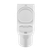 Baridi DH333 Close-Coupled Toilet with Soft Close Seat, Dual Flush Cistern & Rimless Flush – White