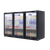 Baridi DH336 Back Bar Drinks Fridge/Cooler with Triple Hinged Door & Security Lock 307L - Black