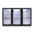 Baridi DH336 Back Bar Drinks Fridge/Cooler with Triple Hinged Door & Security Lock 307L - Black