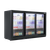 Baridi DH337 Back Bar Drinks Fridge/Cooler with Triple Sliding Door & Security Lock 307L - Black