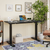 Dellonda DH34 Black Electric Height Adjustable Standing Desk, 1400 x 700mm Dual Motor 100kg