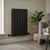 Baridi DH343 Horizontal Radiator Contemporary Double Flat Panel Design 600 x 420mm – Black