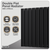 Baridi DH346 Horizontal Radiator Contemporary Double Flat Panel Design 600 x 910mm – Black