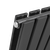 Baridi DH347 Horizontal Radiator Contemporary Double Flat Panel Design 600 x 1190mm – Black