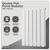 Baridi DH348 Horizontal Radiator Contemporary Double Flat Panel Design 600 x 420mm – White