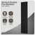 Baridi DH354 Vertical Radiator Contemporary Double Flat Panel Design 420 x 1800mm – Black