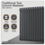 Baridi DH357 Horizontal Traditional 2 Column Radiator 600 x 607mm – Anthracite