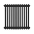 Baridi DH362 Horizontal Traditional 2 Column Radiator 600 x 607mm – Black