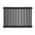 Baridi DH363 Horizontal Traditional 2 Column Radiator 600 x 832mm – Black