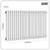 Baridi DH364 Horizontal Traditional 2 Column Radiator 600 x 1012mm – Black