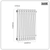 Baridi DH366 Horizontal Traditional 2 Column Radiator 600 x 427mm – White