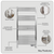 Baridi DH372 Electric Heated Towel Rail 1085 x 535mm with LED Display – Silver