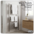 Baridi DH372 Electric Heated Towel Rail 1085 x 535mm with LED Display – Silver