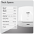 Baridi DH378 High Speed Hand Dryer with Auto Sensor 1400-1650W - White