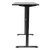 Dellonda DH38 Single Motor Ultra-Quiet Adjustable-Height Electric Sit/Stand Desk - Black Desktop