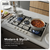 Baridi DH382 90cm Gas Hob Stainless Steel with 5 Burners, Cast Iron Supports & Auto Ignition 11kW