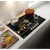 Baridi DH383 90cm Gas Hob Black Glass with 5 Burners, Cast Iron Supports & Auto Ignition 11kW