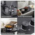 Baridi DH385 90cm Gas Hob Matt Black 5 Burners Cast Iron Supports & Auto Ignition 10.4kW